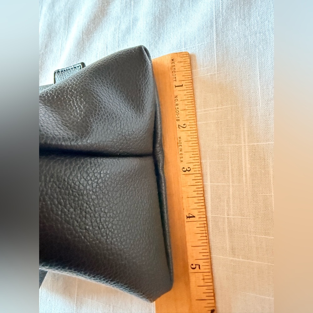Merit X Brandon Maxwell Black Vegan Leather‎ Mini Bag Handbag Metal Knot - Picture 9 of 12